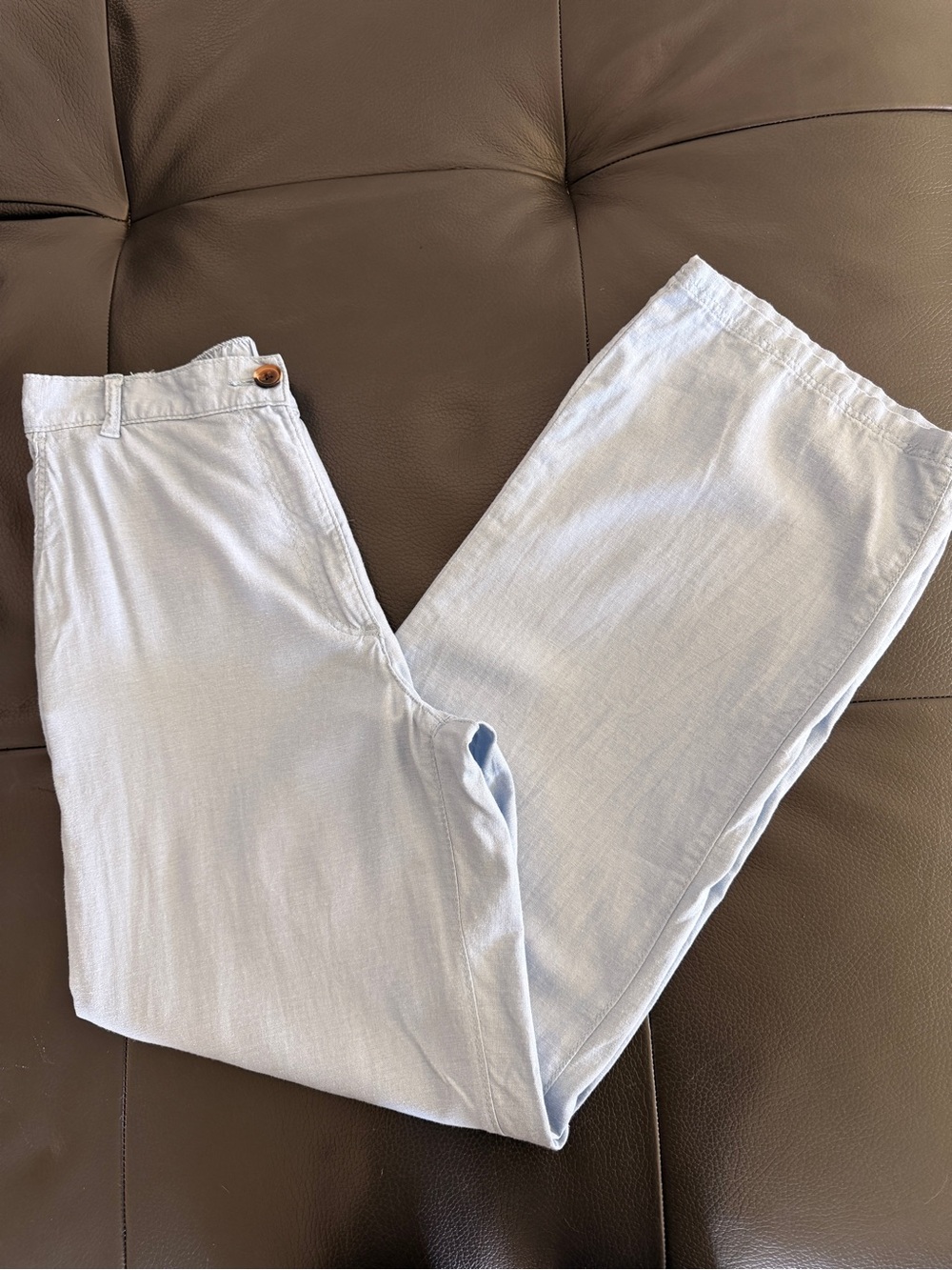 H&M Light Blue Linen Pants